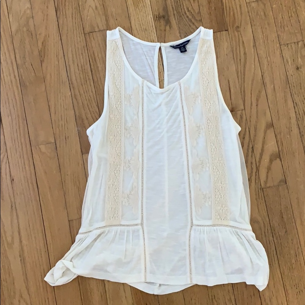 white tank top